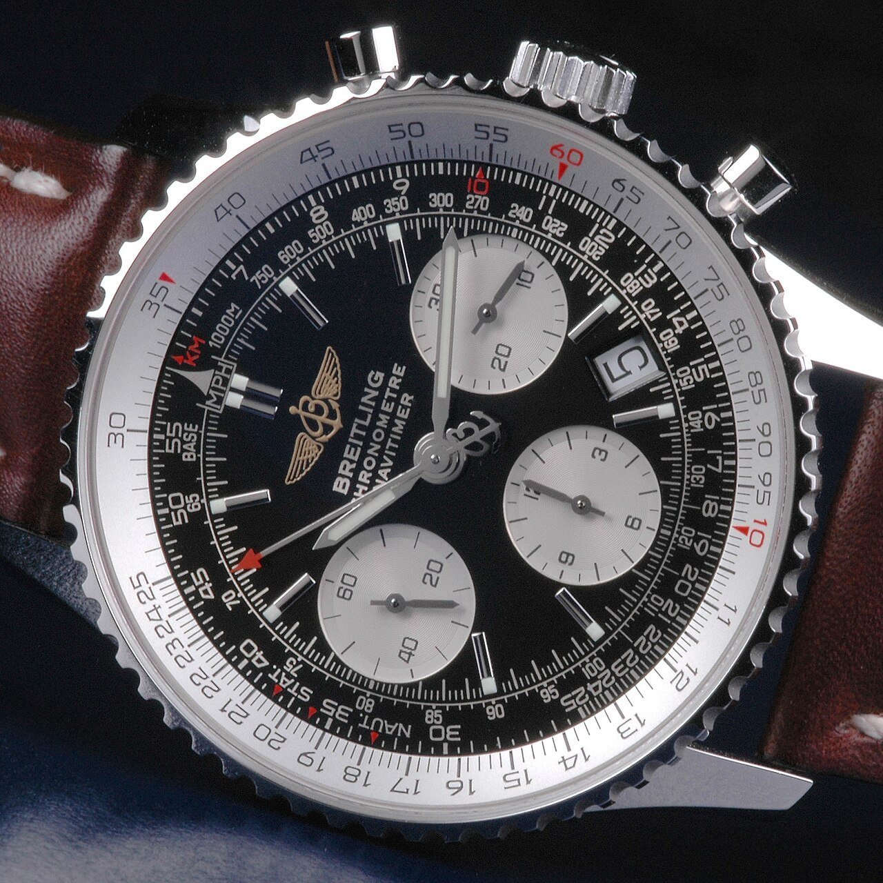 Breitling Navitimer: Reading the Circular Slide Rule