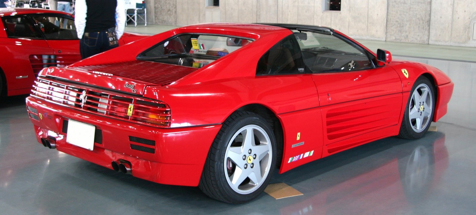 348 ts rear three-quarter, roof removed