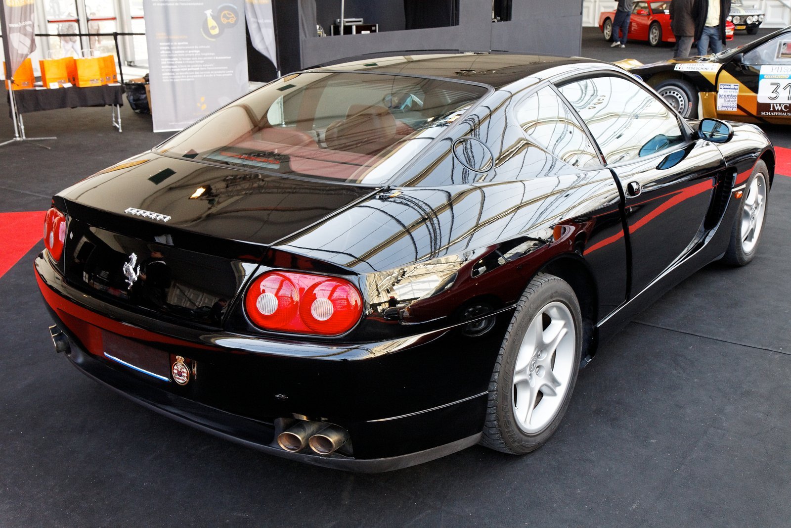 Ferrari 456M GT, black with Cartier interior, rear three-quarter